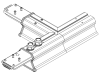 Łącznik zasilający „trójnik”, przelotowy, w odgałęzieniu złącze męskie, 2xPG13.5, 7P, DALI