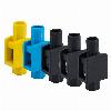 VZP 091-10 Zestaw zacisków pojedynczych 1x1-4mm2 400V  10 szt. czarny/niebieski/żółto/zielony