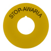 Pierścienie żółte do NEF30 z nadrukiem STOP-AWARIA