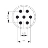 SAI-M23-BE-7-F Wkładka stykowa do złączy okrągłych, nr.katalogowy 1224080000