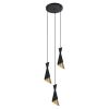 ITALUX lampa wisząca Malia E27 40W 220-240V IP20 kolor - czarny, złoty